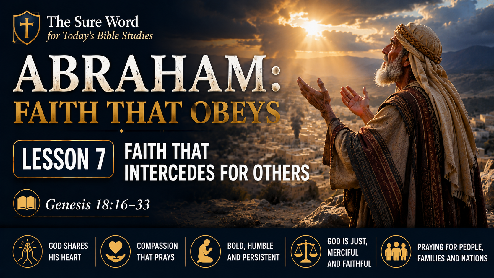Abraham: Faith That Obeys. Lesson 7: Faith That Intercedes for Others